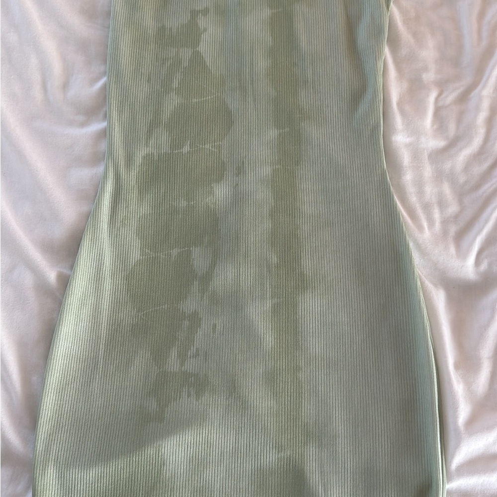PrettyLittleThing Green Sheath Mini Dress